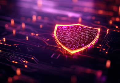 glowing shield